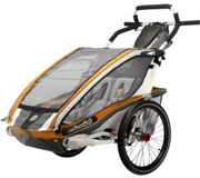 Jogging stroller bike trailer single